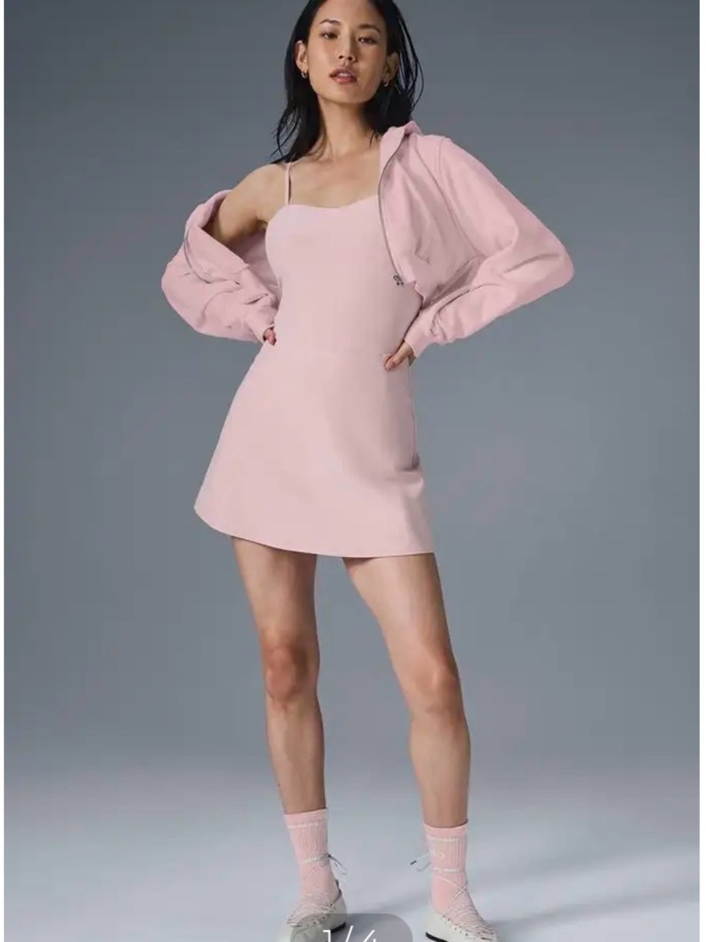 Alosoft Courtside Tennis Dress - Ballet Pink